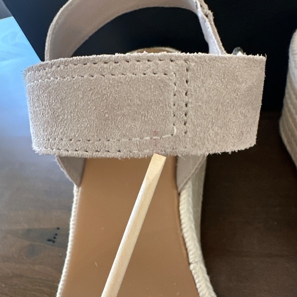 SOREL Cameron Wedge Espadrille Sandal Open Toe Crushed Clay/Gum 17 Size 9 NEW - Picture 10 of 12